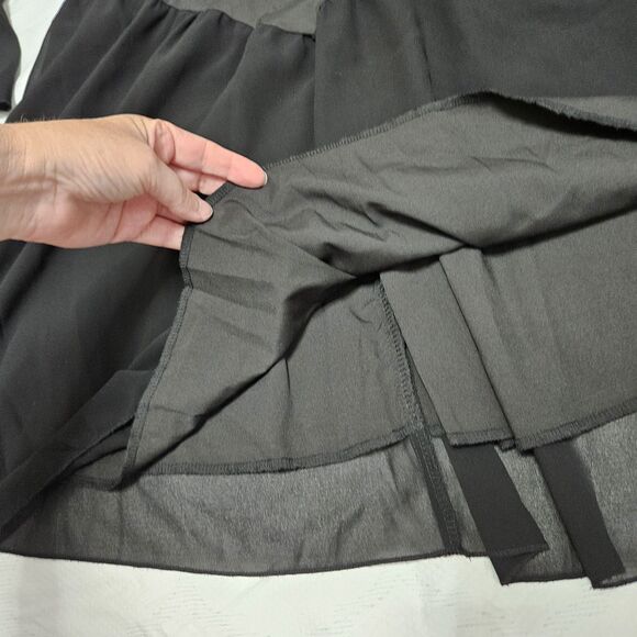 Romwe Dress Women's Lg Black Whimsygoth Fairy Off Shoulder Sheer Bell Sleeve NWT - Picture 11 of 14